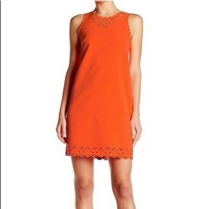 NWT J Crew Neon laser cut dress